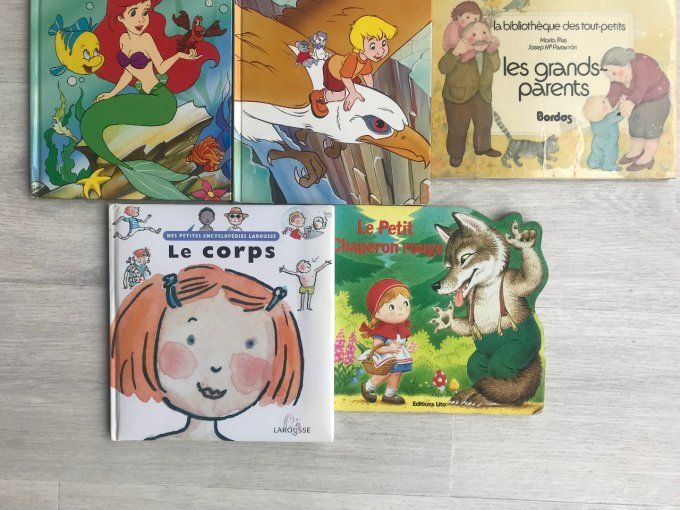 Lot de 13 livres pour enfant, Disney, Martine, Fables LaFontaine, Barbapapa, etc 