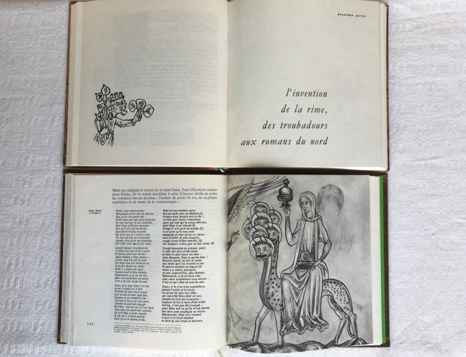 Livres Naissance de la poésie française, en 2 tomes, collection Messidor, Pierre Daix