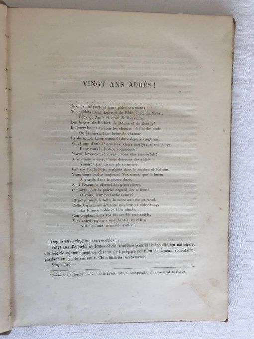 Livre ancien, rare !  Les morts pour la patrie, C. De Lacroix, 1891