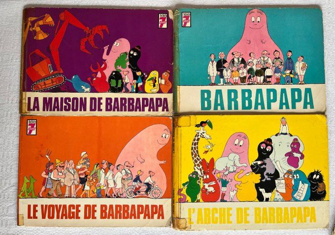 Lot de livres et albums de Barbapapa vintage 