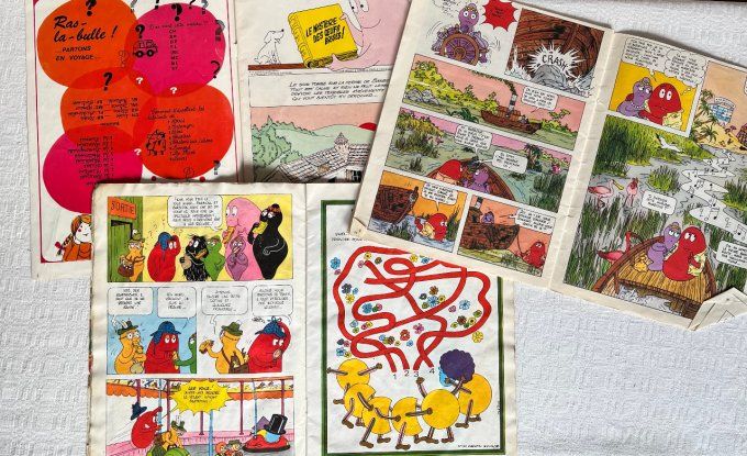 Lot de livres et albums de Barbapapa vintage 