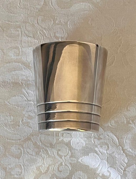 Timbale de baptême vintage Christofle en métal argenté (1935-1967)