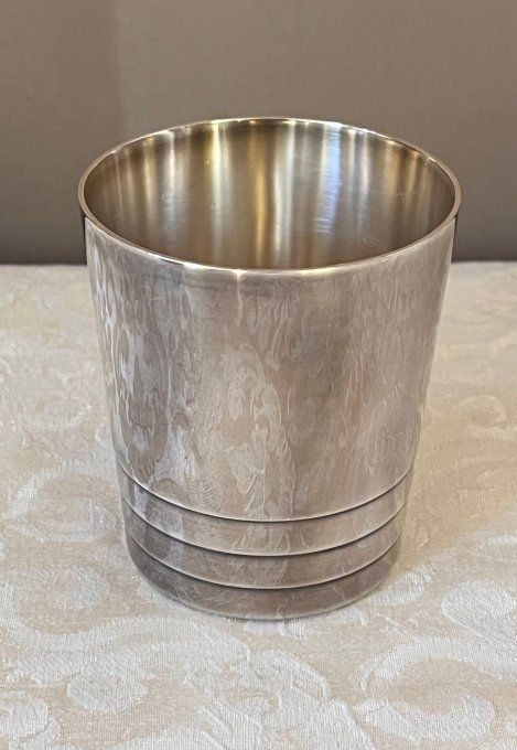 Timbale de baptême vintage Christofle en métal argenté (1935-1967)