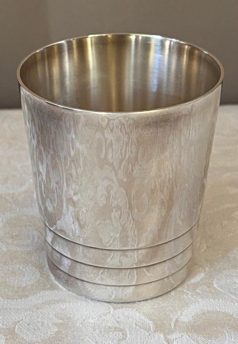 Timbale de baptême vintage Christofle en métal argenté (1935-1967)