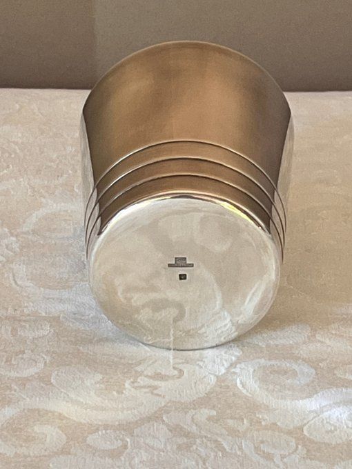 Timbale de baptême vintage Christofle en métal argenté (1935-1967)