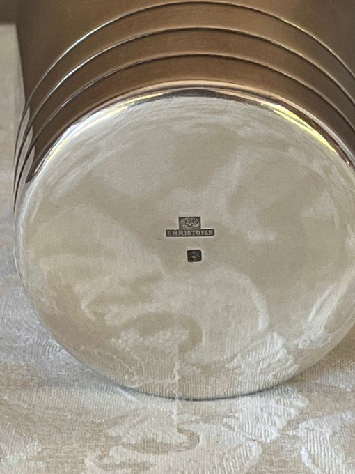 Timbale de baptême vintage Christofle en métal argenté (1935-1967)