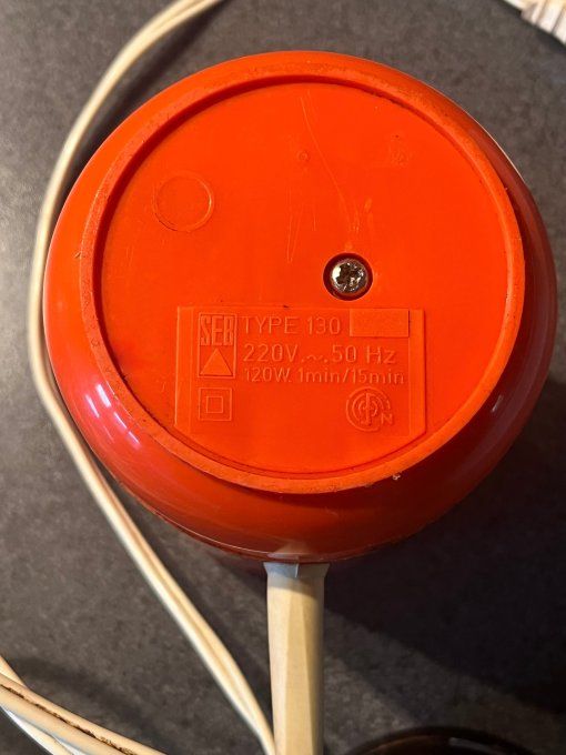 Moulin à café électrique vintage SEB orange des années 70