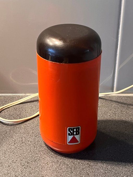 Moulin à café électrique vintage SEB orange des années 70