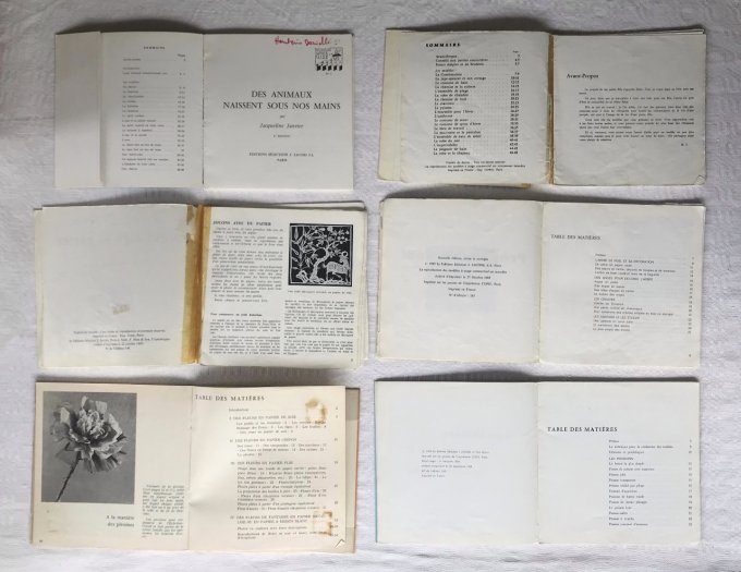 6 livrets anciens, collection SAVOIR FAIRE, Éditions sélection J. JACOBS