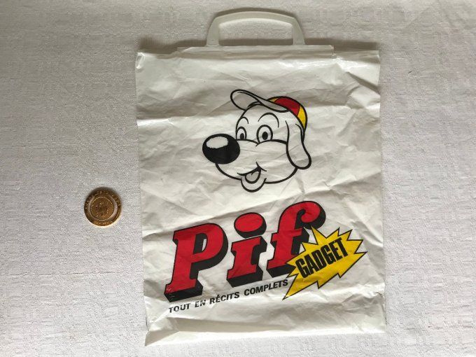 Poche, sachet plastique + Pince billet Bonne fête Papa, PIF Gadget