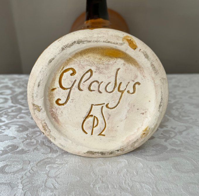Cruche, grand pichet Gladys en grès émaillé, signé Claude Paci