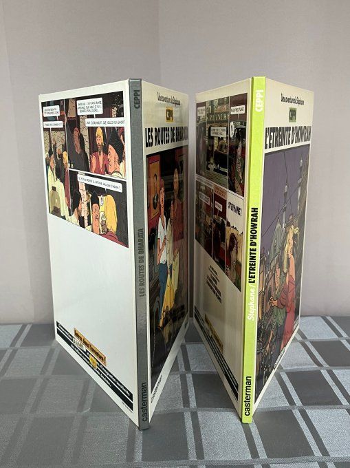 Lot de 2 BD Les routes de Bharata et L’étreinte d'Howrah par Daniel Ceppi Casterman, EO 1982 et 1984