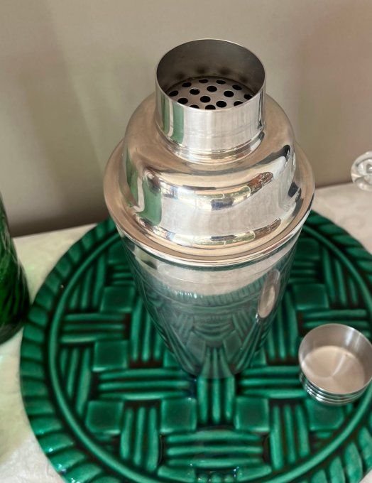 Shaker à cocktail vintage en acier inoxydable 18-8