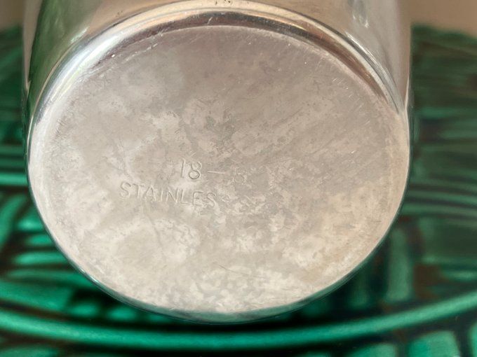 Shaker à cocktail vintage en acier inoxydable 18-8