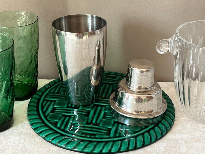 Shaker à cocktail vintage en acier inoxydable 18-8