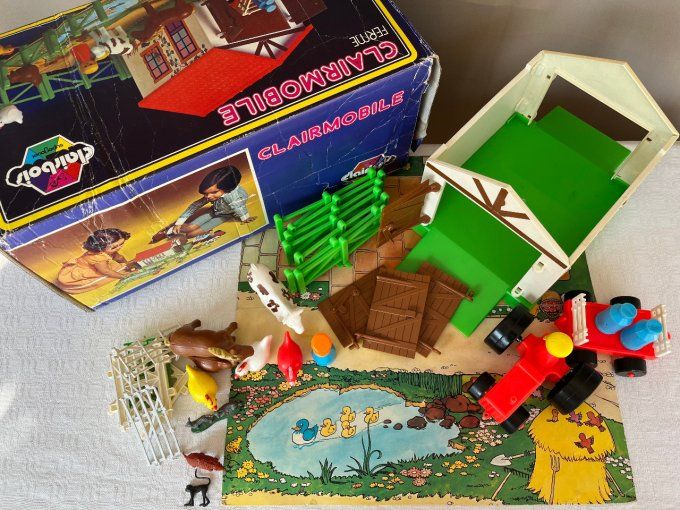 Jeu Clairmobile, la ferme, jouet vintage