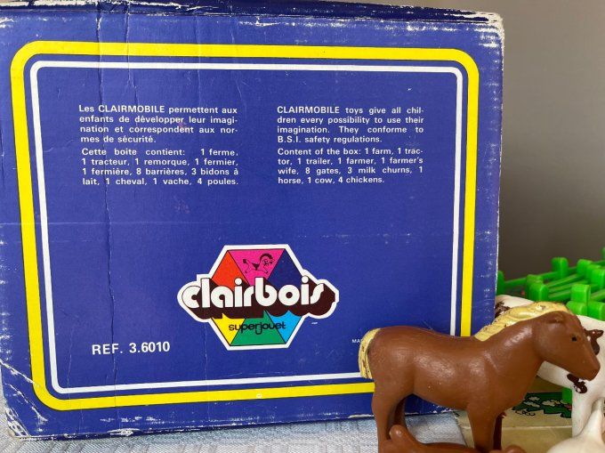 Jeu Clairmobile, la ferme, jouet vintage