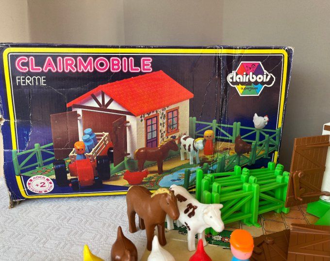 Jeu Clairmobile, la ferme, jouet vintage