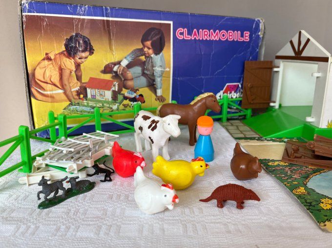 Jeu Clairmobile, la ferme, jouet vintage