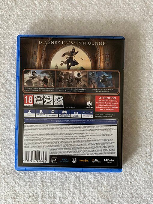 Jeu vidéo pour PS4,  Assassin's Creed Mirage, action et aventure