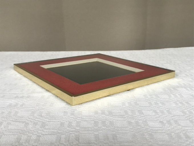Joli cadre pour encadrement, bonne qualité, velours rouge, Artistic