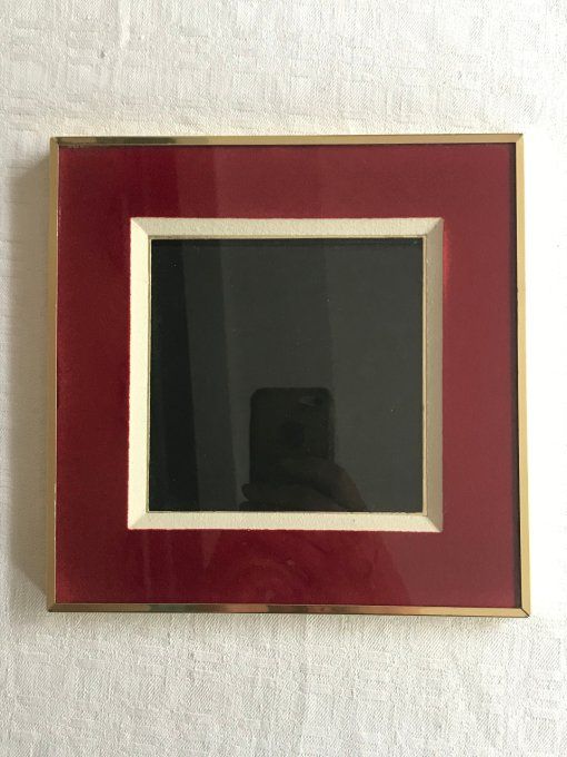 Joli cadre pour encadrement, bonne qualité, velours rouge, Artistic