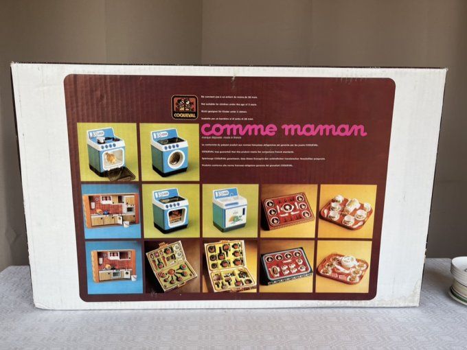 Jouet, cuisine aménagée "Comme maman" Coqueval, vintage