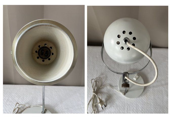 Lampe à poser vintage Space age, Eyeball,  Design Goffredo Reggiani