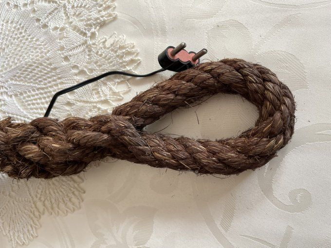 Lampe / Bouée vintage,  flotteur de pêche, boule de verre vintage