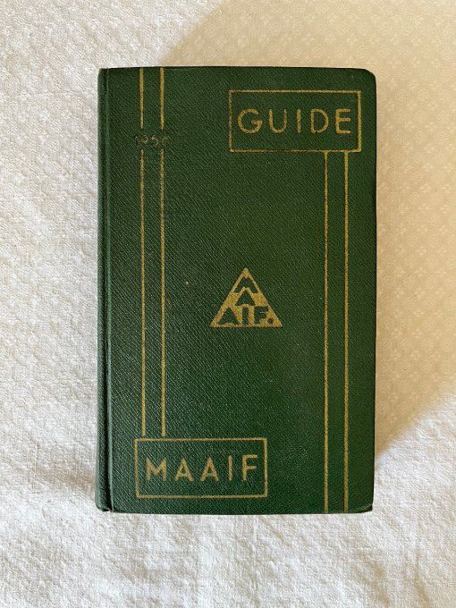 Livre à double sens de lecture, Guide MAAIF 1956 et touristique Alpes du Nord, collection vintage