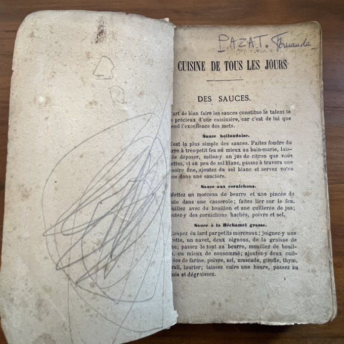 Livre ancien La Cuisine de tous les jours par Thérèse Provence, début du XXe siècle