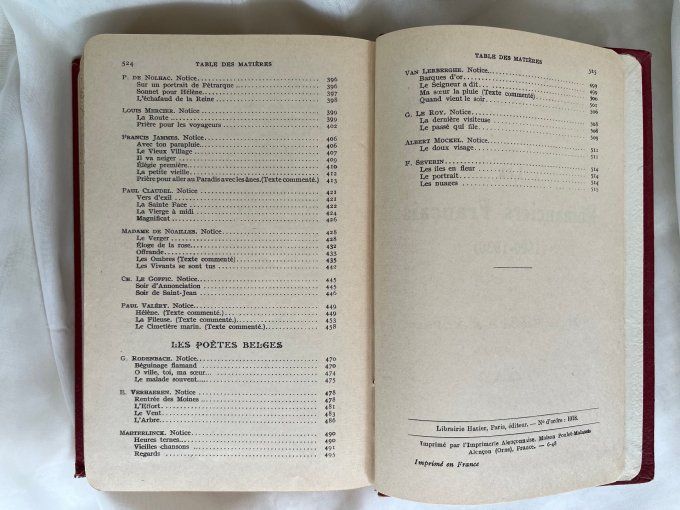 Livre ancien, Les poètes français 1820 - 1920 par Ch. M. Des granges