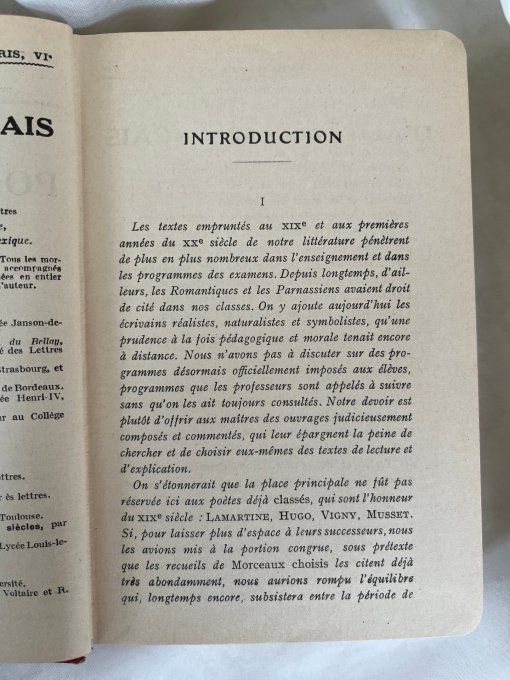 Livre ancien, Les poètes français 1820 - 1920 par Ch. M. Des granges