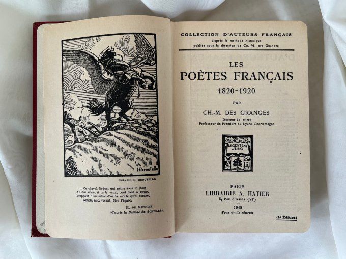 Livre ancien, Les poètes français 1820 - 1920 par Ch. M. Des granges