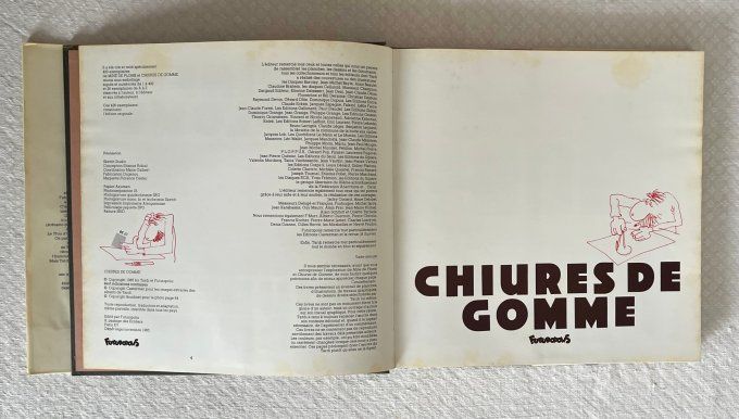 Livre, Chiures de gomme, Tardi, Édition originale 1985 + jaquette