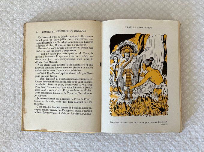 Livre,  Contes et legendes du Mexique, Par-Robert-Escarpit, Édition Fernand Nathan
