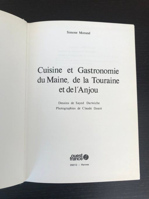 Livre, Cuisine et gastronomie du Maine, Touraine, Anjou + 9 cartes postales recettes régionales