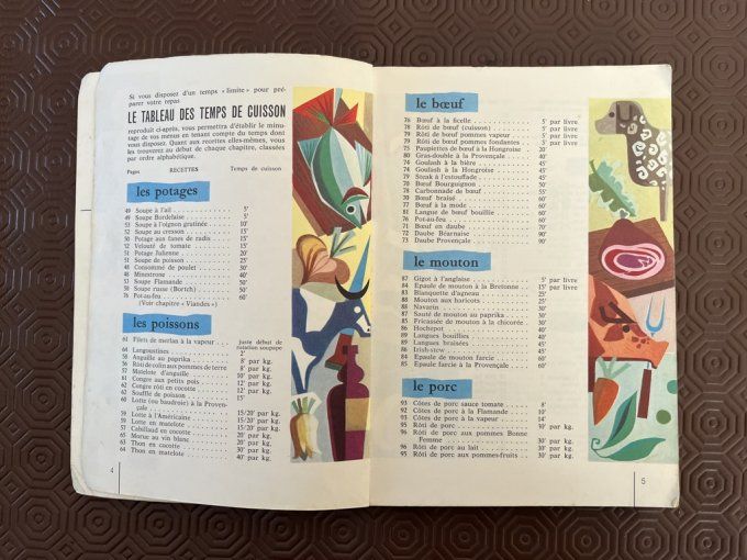 Livre de cuisine vintage SEB,  "Par ici la bonne cuisine" par Françoise Bernard