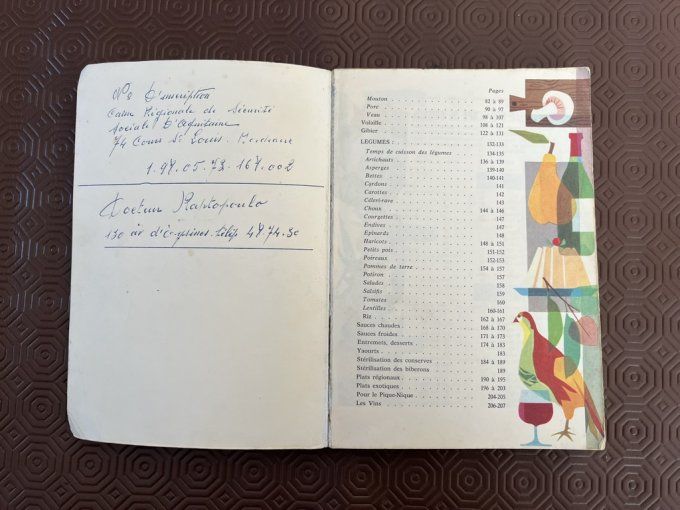 Livre de cuisine vintage SEB,  "Par ici la bonne cuisine" par Françoise Bernard
