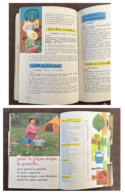 Livre de cuisine vintage SEB,  "Par ici la bonne cuisine" par Françoise Bernard