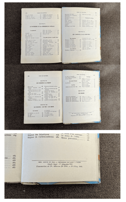 Livre de cuisine vintage Traité de la cuisine familiale H.P. Pellaprat 1963.