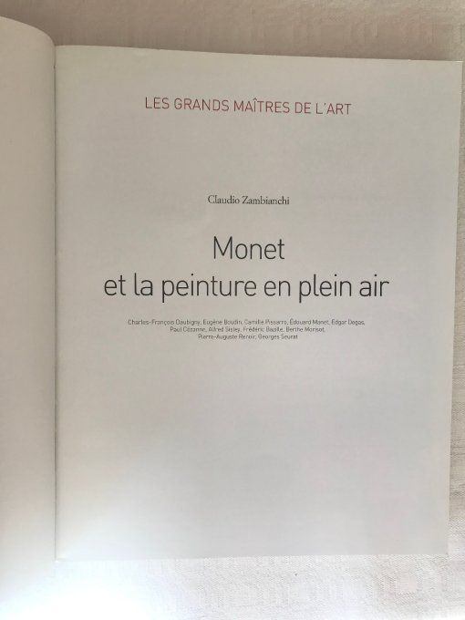 Livre, Monet et la peinture en plein air