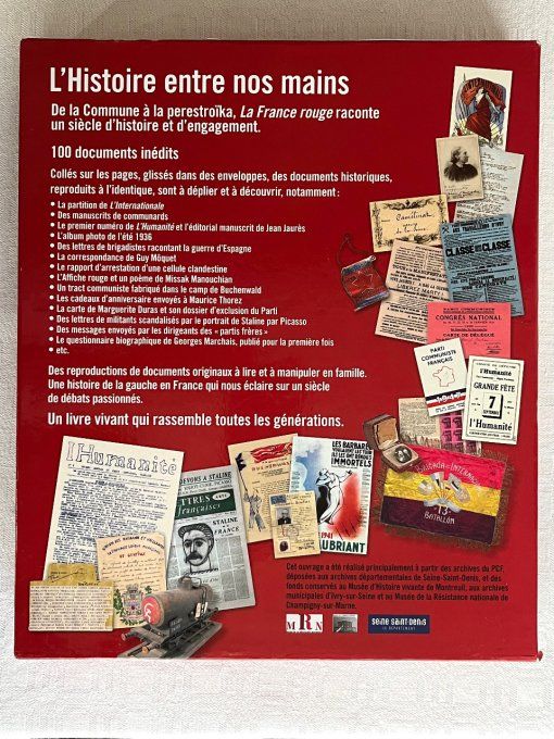 LIvre - Objet, La France rouge : un siècle d'histoire dans les archives du PCF (1871-1989)