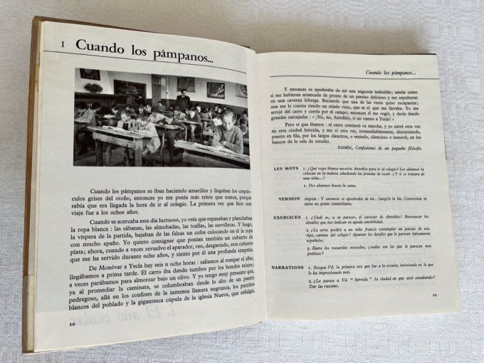 Livre scolaire ancien "L'Espagnol en 3e" - Éditions Hachette 1964