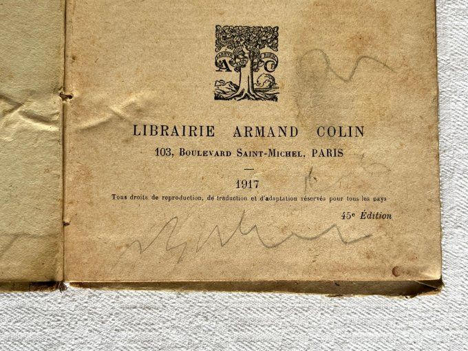 Livre scolaire ancien, L'histoire de France, Récits & entretiens familiers, par Ernest Lavisse, 1917