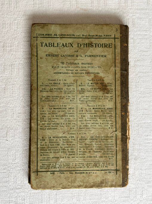 Livre scolaire ancien, L'histoire de France, Récits & entretiens familiers, par Ernest Lavisse, 1917
