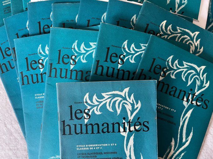 Lot 27 Revues Scolaires vintage "Les Humanites" Cycle d Observation et Premier Cycle, Hatier