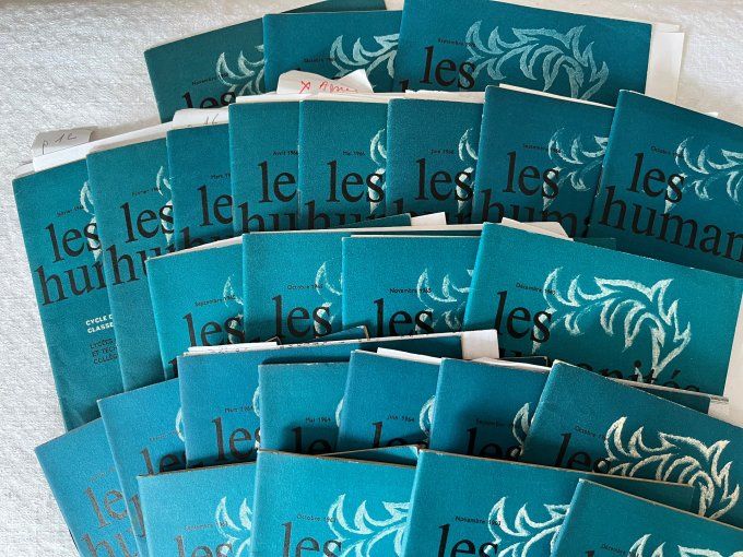 Lot 27 Revues Scolaires vintage "Les Humanites" Cycle d Observation et Premier Cycle, Hatier