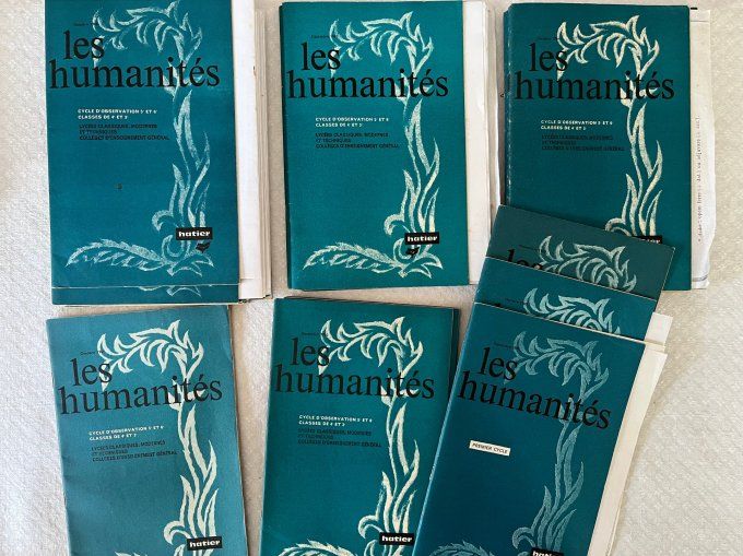Lot 27 Revues Scolaires vintage "Les Humanites" Cycle d Observation et Premier Cycle, Hatier