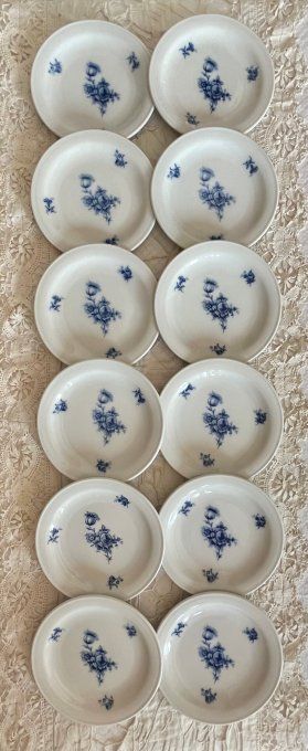 Lot de 12 petites assiettes à pain, Rosenthal - Porcelaine vintage Allemagne